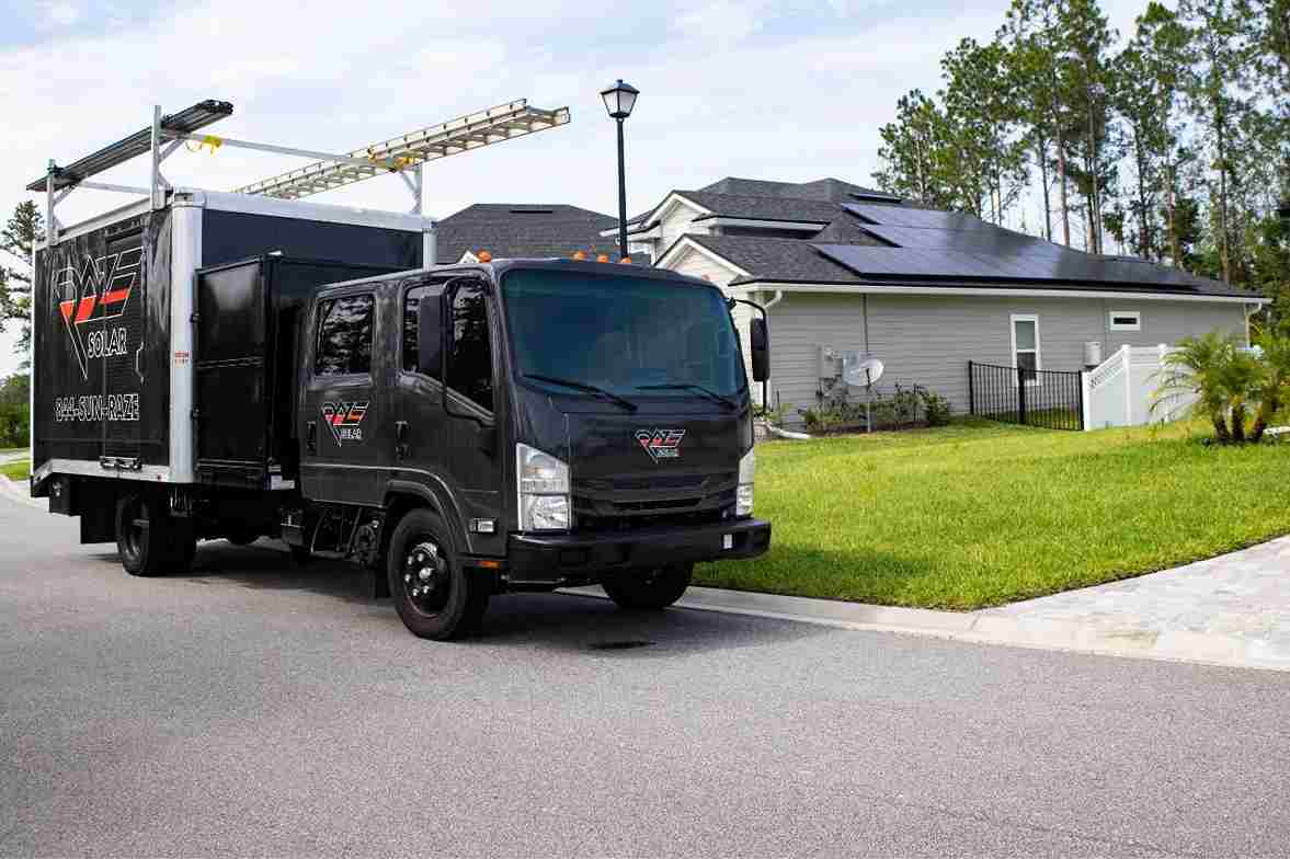 solar panel installer completing step one on how to switch to solar in Florida