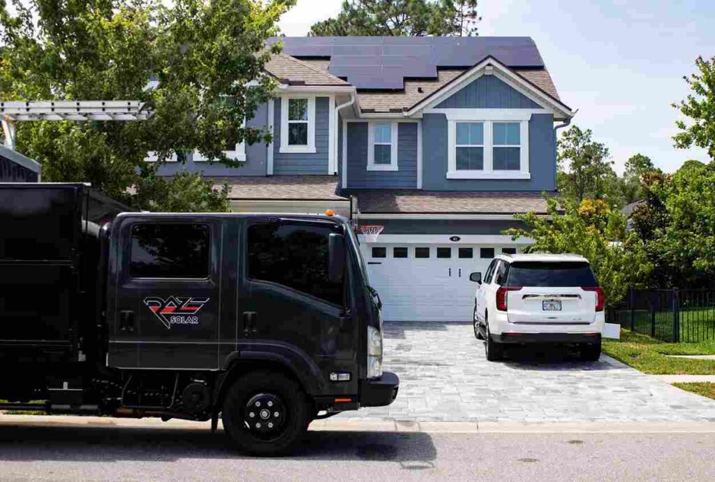 solar energy contractor doing inspection to determine if home is a good fit for solar panels