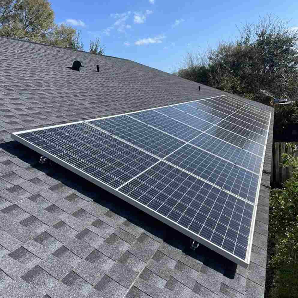 new rooftop solar panels on St. Augustine, FL home