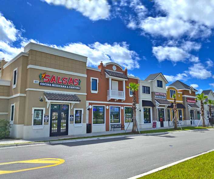 photo showing business shopping center in downtown MIddleburg, FL